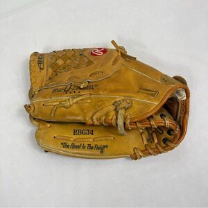 Vintage Rawlings Nolan Ryan RBG34 Fastback Leather Baseball Glove LHT